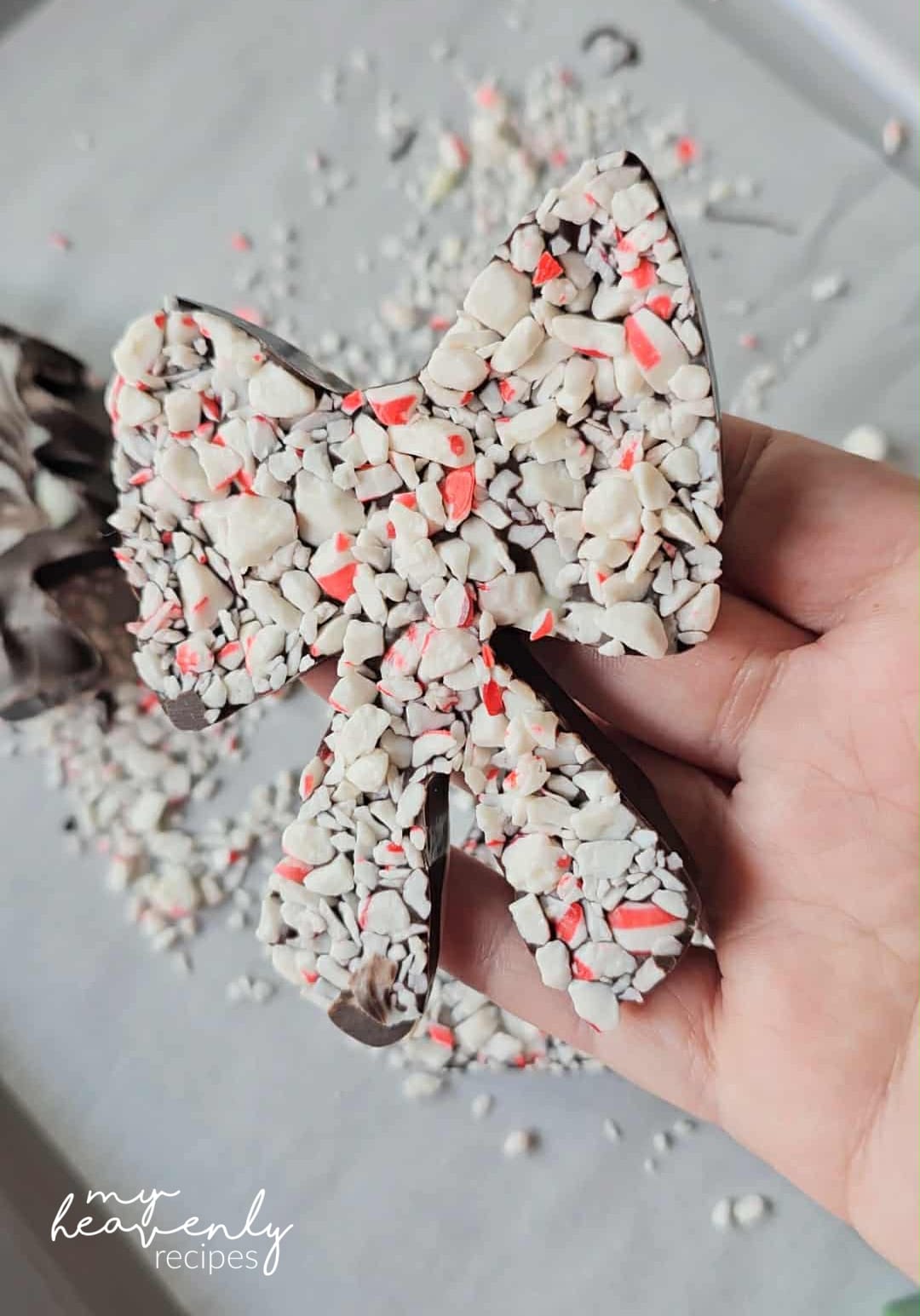 Peppermint Crunch Chocolate Bars