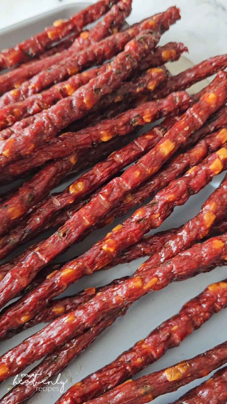 Jalapeno Cheddar Beef Sticks on the Smoker