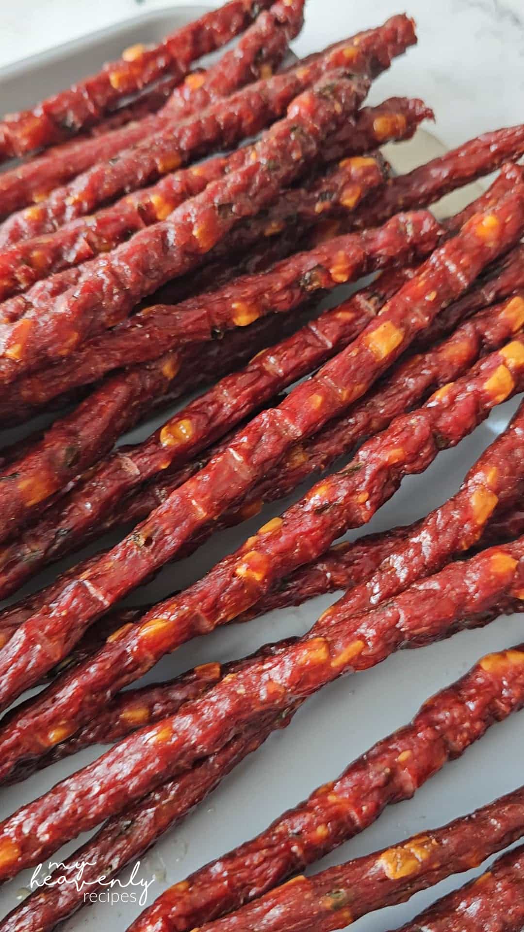 Jalapeno Cheddar Beef Sticks on the Smoker