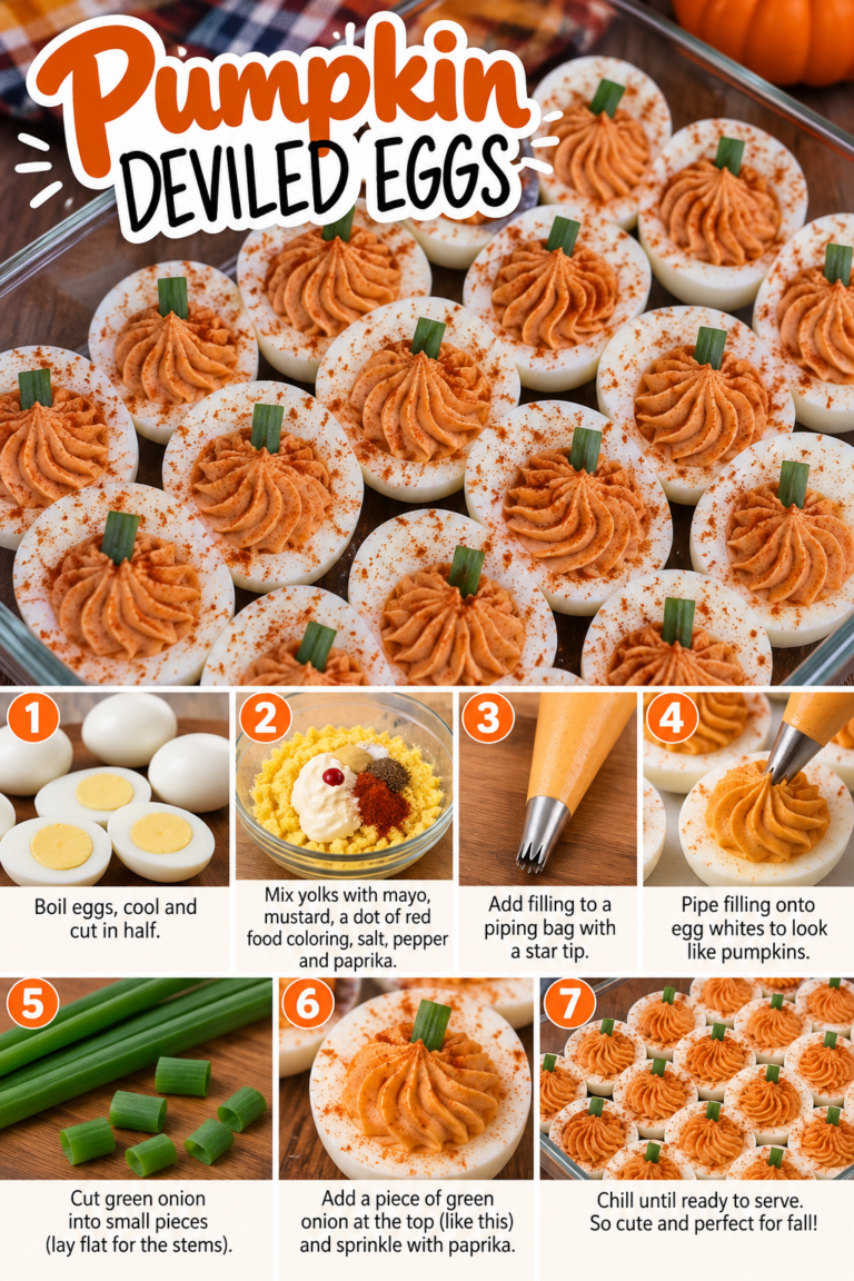 Pumpkin Deviled Eggs